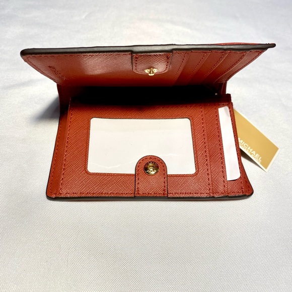 Wallet Leather Michael Kors Jet Set Charm Terracotta - Picture 7 of 13